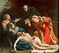 The Dead Christ Mourned (The Three Maries), 1606, carracci
