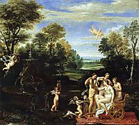 Landscape with the Toilet of Venus, 1609, carracci