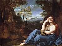 The Penitent Magdalen in a Landscape, c.1598, carracci