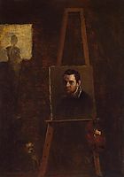 Self-portrait on an Easel in a Workshop, c.1604, carracci