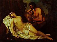 Venus inebriated by a Satyr (La Nuda), carracci