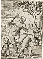 Venus Punishing Profane Love, 1595, carracciagostino