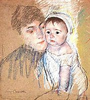 Baby Bill in Cap and Shift, 1889-1890, cassatt