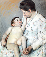 Baby-s First Caress, 1891, cassatt