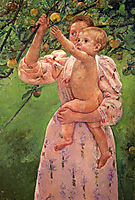 Baby Reaching For An Apple, 1893, cassatt