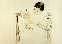 The Barefooted Child, 1898, cassatt