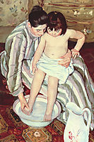 The Bath, 1891-1892, cassatt