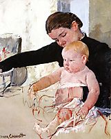 Bathing the Young Heir, 1891, cassatt