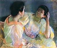 The Conversation, 1896, cassatt