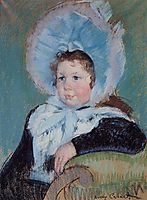 Dorothy in a Very Large Bonnet and a Dark Coat, 1904, cassatt