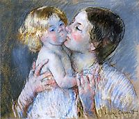 A Kiss for Baby Anne (no. 3), 1897, cassatt