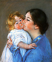 A Kiss For Baby Anne, 1897, cassatt
