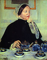 Lady at the Tea Table, 1883, cassatt