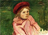 Little Girl in a Red Beret, 1898, cassatt
