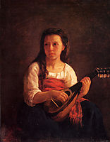 The Mandolin Player, 1872, cassatt