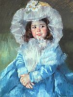 Margot in Blue, 1902, cassatt