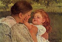 Maternal Caress, 1896, cassatt