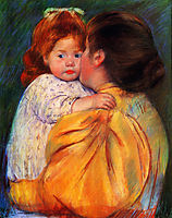 Maternal Kiss, 1896, cassatt