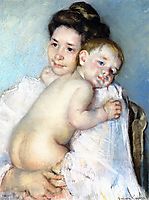 Mother Berthe Holding Her Baby, 1900, cassatt