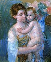 Mother Holding Her Baby, 1914, cassatt