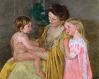 Mother and Two Children, 1906, cassatt