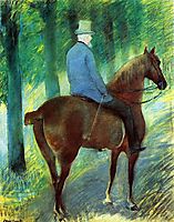Mr. Robert S. Cassatt on Horseback, 1885, cassatt