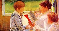Mrs Cassatt Reading to her Grandchildren, 1880, cassatt