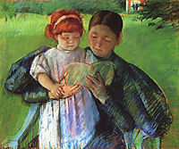 Nurse Reading to a Little Girl, 1895, cassatt