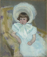 Portrait of Louise Aurora child Villeboeuf , 1902, cassatt