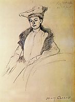 Portrait of Mme. Fontveille, 1902, cassatt