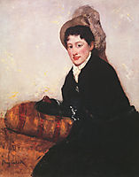 Portrait of a Woman Dressed for Matinee, 1873, cassatt