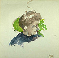 Portrait of young girl, cassatt