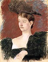 Portrait of a Young Woman in Green, c.1898, cassatt