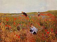 Red poppies, 1880, cassatt