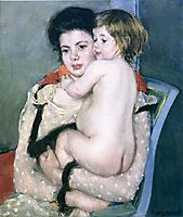 Reine Lefebvre Holding a Nude Baby, 1902-1903, cassatt