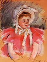 Simone in White Bonnet Seated with Clasped Hands (no.1), c.1903, cassatt