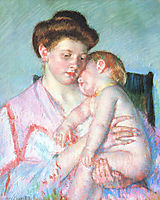 Sleepy Baby, 1910, cassatt