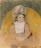 Young Girl Seated in a Yellow Armchair, c.1902, cassatt