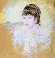Young Girl with Brown Hair, 1886, cassatt