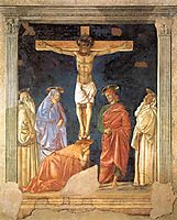 Crucifixion and Saints, c.1441, castagno