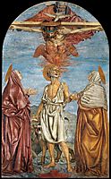 Holy Trinity with St. Jerome, c.1453, castagno