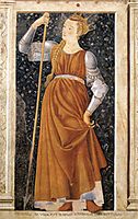 Queen Tomyris, c.1450, castagno