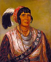 Osceola, Head Chief, Seminole, 1838, catlin