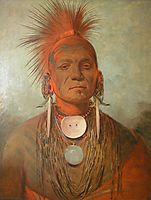 See-non-ty-a, an Iowa Medicine Man, 1845, catlin