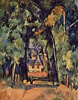 The Alley at Chantilly, 1888, cezanne