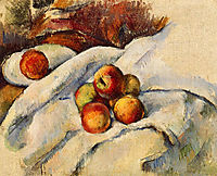 Apples on a Sheet, c.1900, cezanne