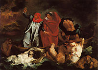 The Barque of Dante (after Delacroix), 1870, cezanne