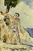 Bather with Arms Spread, 1876, cezanne