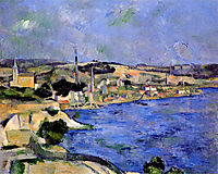 The Bay of l-Estaque and Saint-Henri , 1879, cezanne