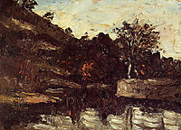 Bend in the River, c.1868, cezanne